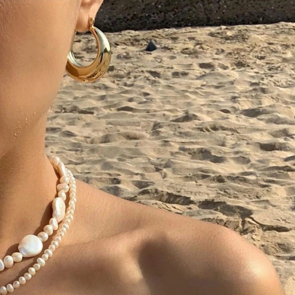 Stainless Steel Hoop Earrings