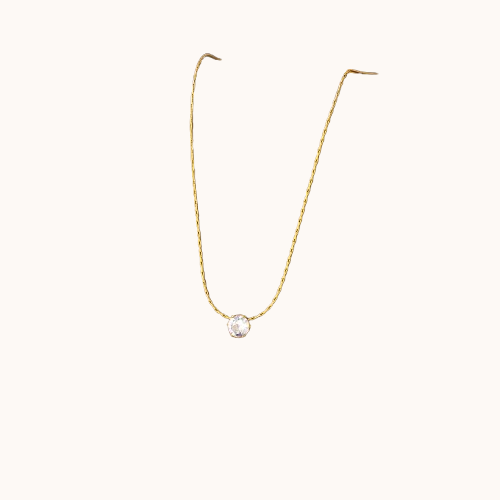 Minimalist Shiny Zircon Choker