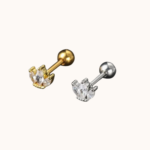 Goud & zilverkleurige Oorstekkers & Studs