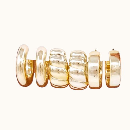 Minimalist C-Shaped Water Droplet Earrings