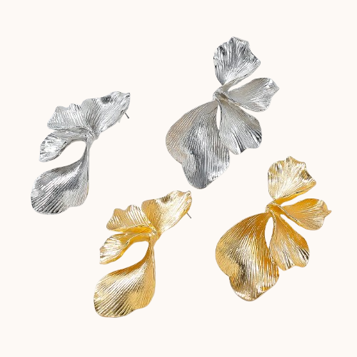 Stainless Steel Bloom Earrings