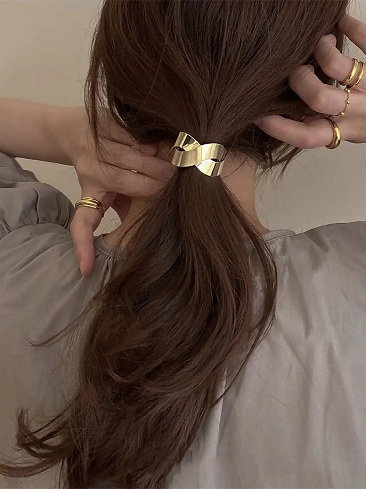 Double-Layer Metal Hair Bands