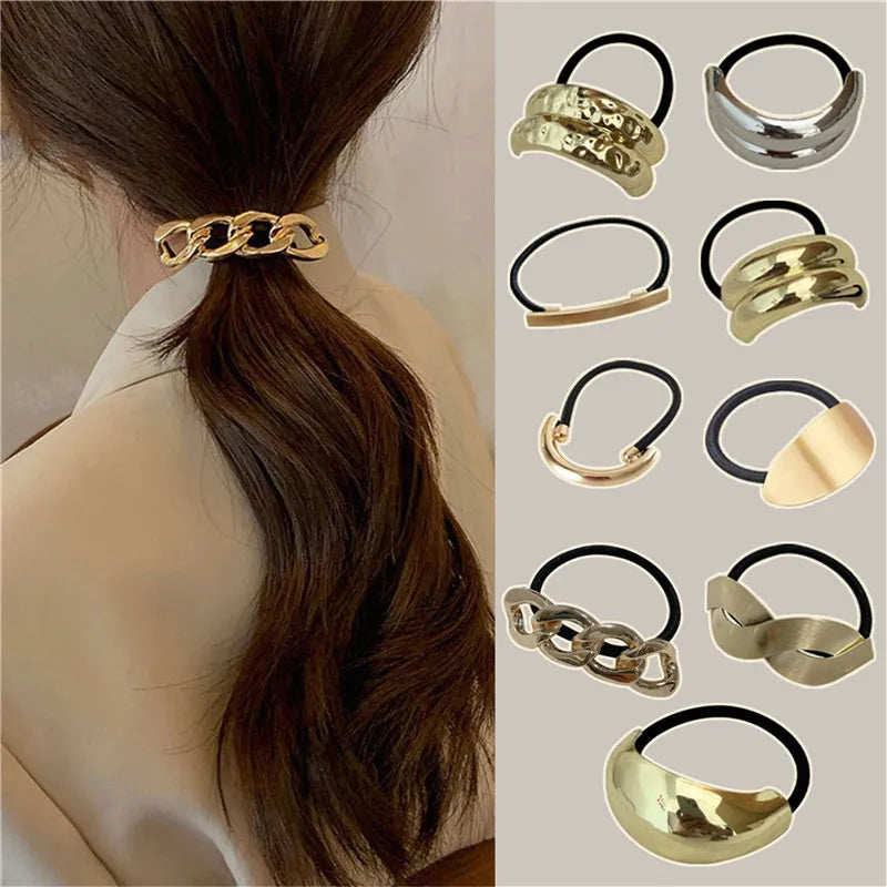 Double-Layer Metal Hair Bands