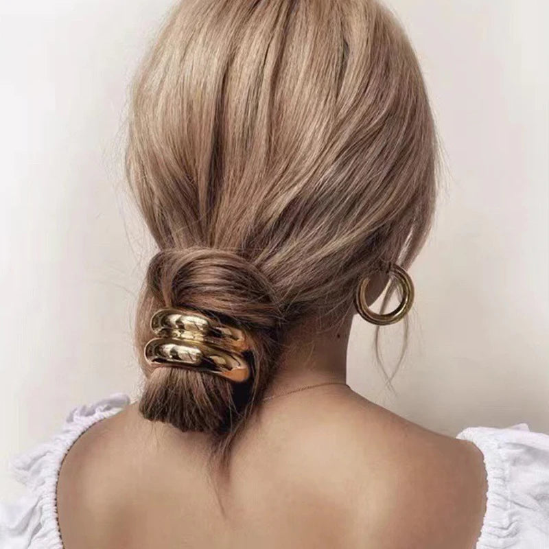 Double-Layer Metal Hair Bands